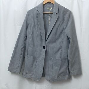 Women’s Max Studio Pin Striped Blazer Size Large NEW WITH TAGS